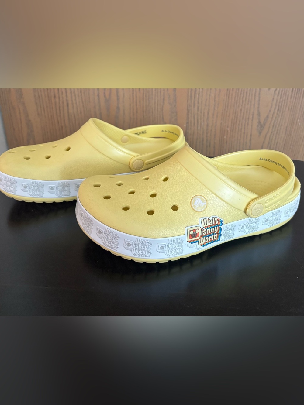 Yellow Walt Disney World women’s Clogs